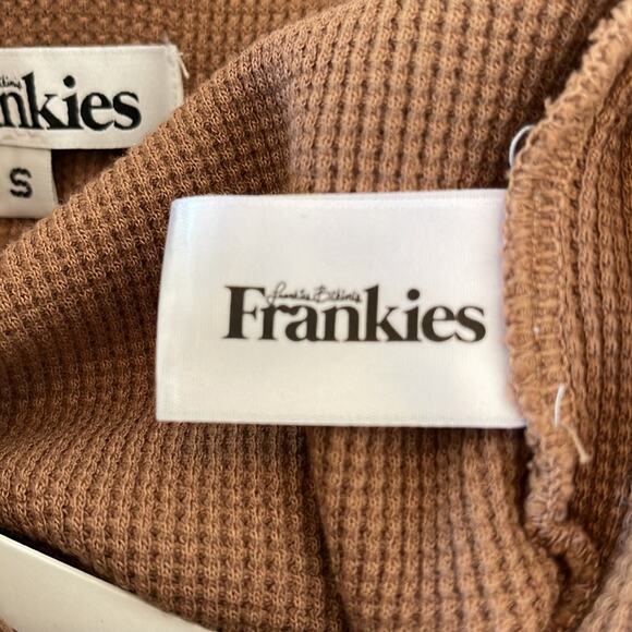 Frankie’s Bikinis Oliver Camel Thermal Waffle Short Small NWT - Picture 8 of 8